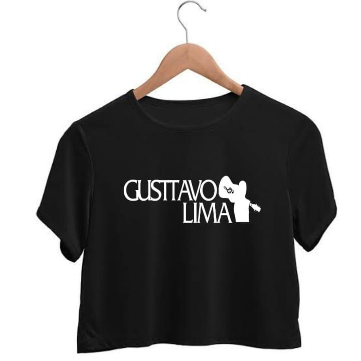 Blusa Camiseta Cropped Gusttavo Lima Cantor embaixador sertanejo