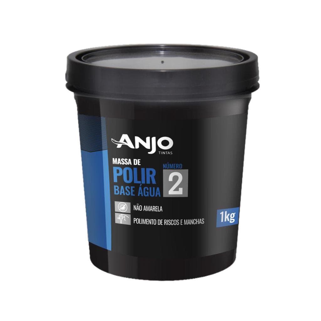 Massa De Polir Automotiva N2 Base Água Polimento 1kg Anjo
