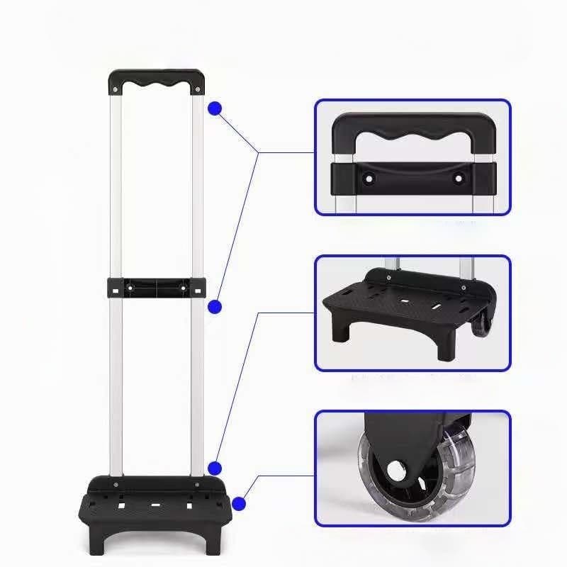 Suporte Com Rodas Dobrável Para Mochilas Escolares Perfeito Para Crianças E Uso Em Escadas