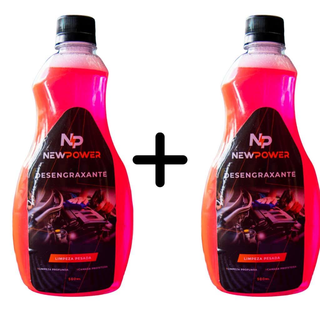 (2 UNI)Desengraxante New Power Clean Pro 500ml Remove graxas, limpa motores e não agride