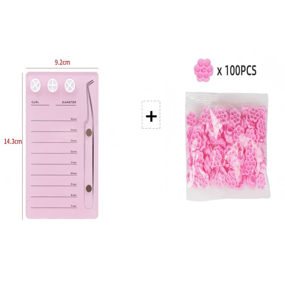 KIT2 Almofada de posicionamento em formato de flor+copo em formato de flor para extensões de cílios