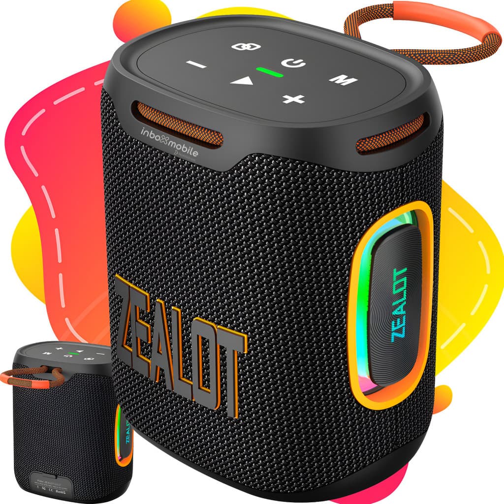 Caixa De Som Bluetooth 25w Led Portatil 6.000 Mah Potente