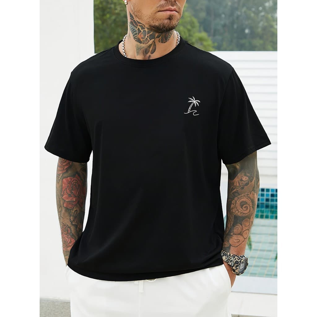 Camisa Camiseta Masculina Estampada Algodão Básica Malha 30.1