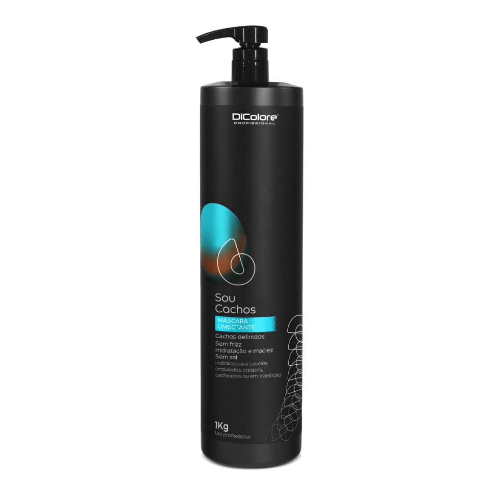 DIColore Sou Cachos Máscara Umectante Cachos Definidos Sem Frizz Hidratação e Maciez Sem Sal 1Kg