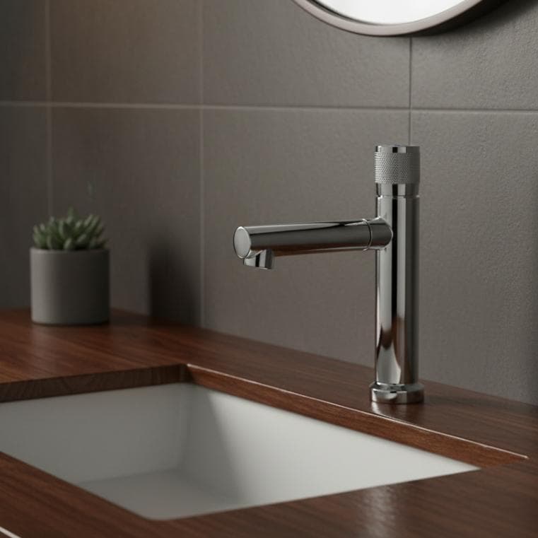HKX Torneira bancada Banheiro para Lavatório, Água Fria Giratória 360° Design Moderno e Prático Vazão Economizadora HKX