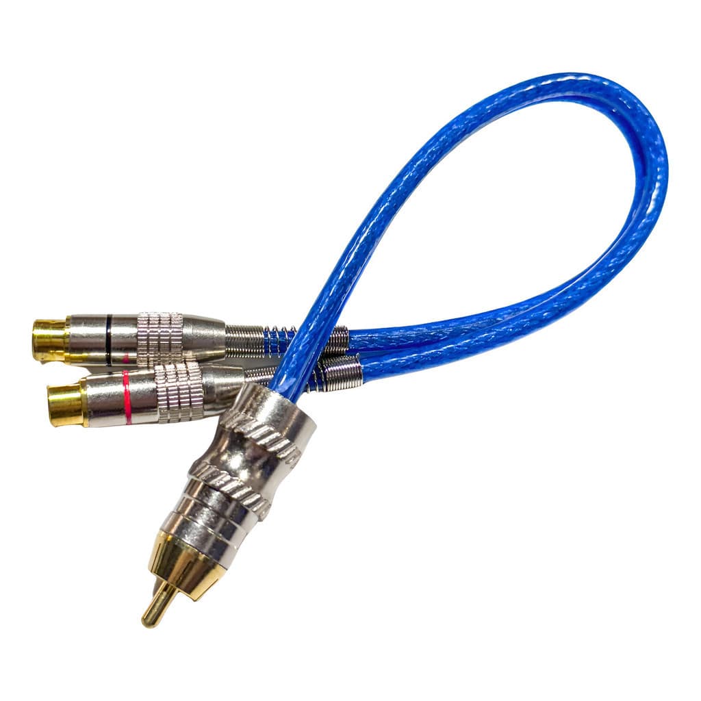 Cabo Rca Blindado Y 1m/2f Som Automotivo Módulo Crossover