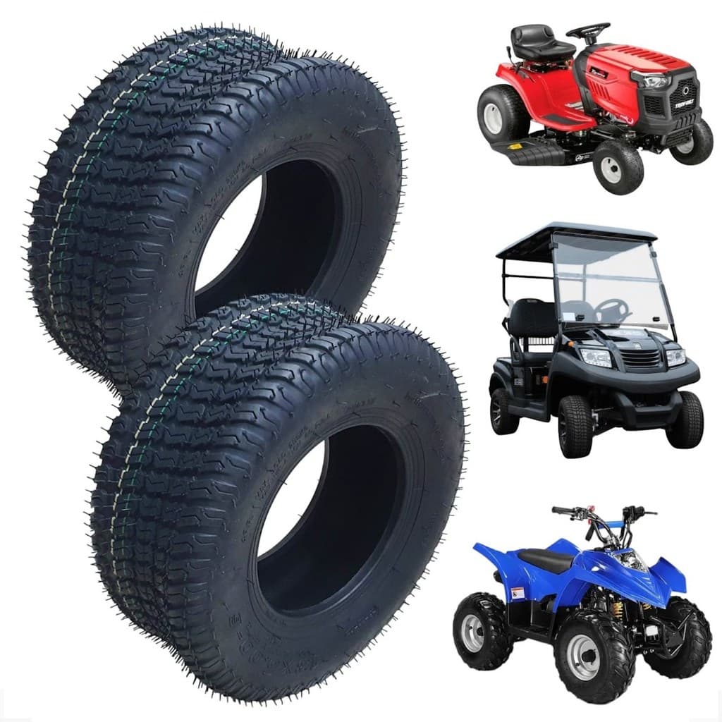 Par 2 Pneus 13x500 Aro 6 Tubeless Aparador Grama Quadriciclo