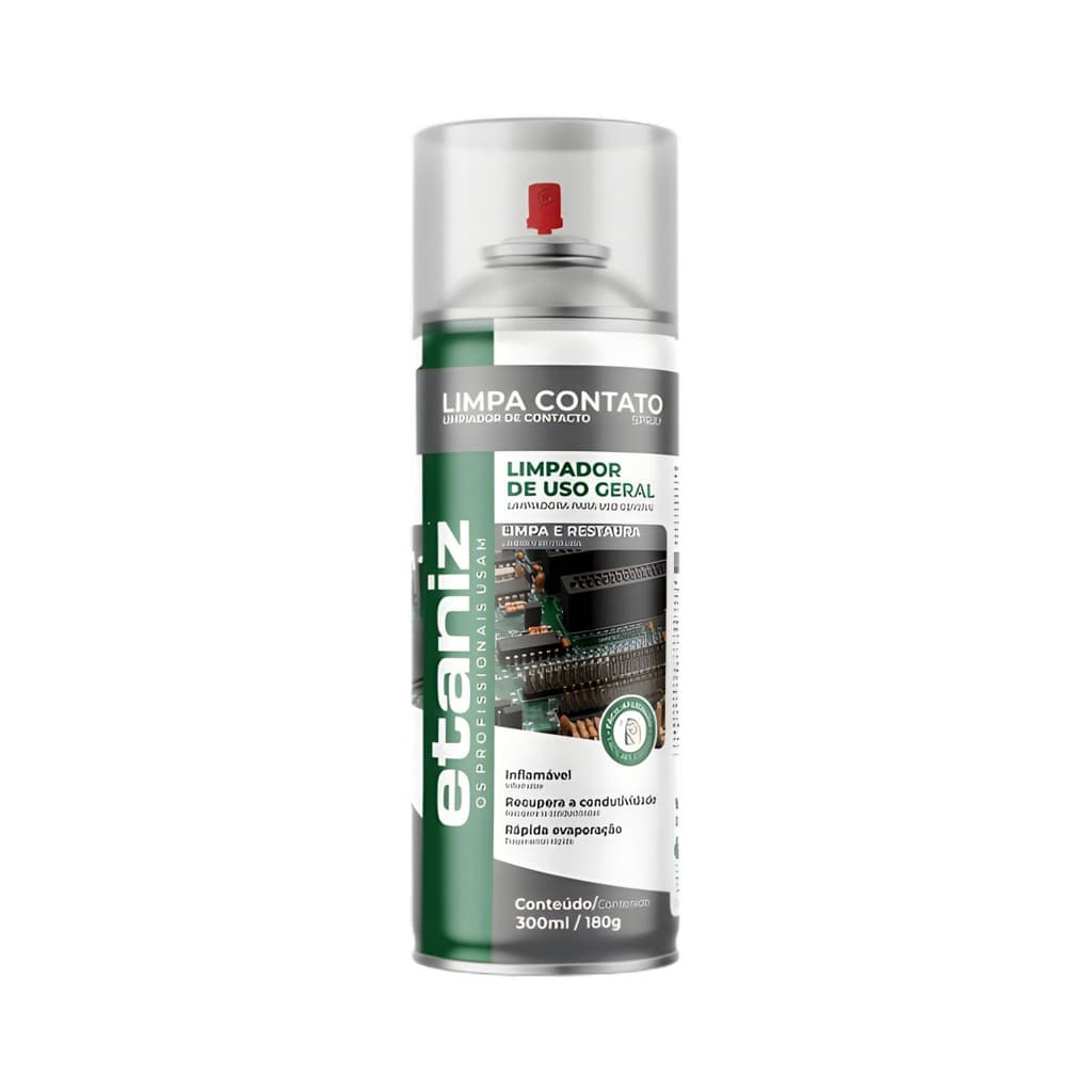 Limpa Contatos 250ml Limpeza Eletrônica Rápida Para Conexões Elétricas Automotivas