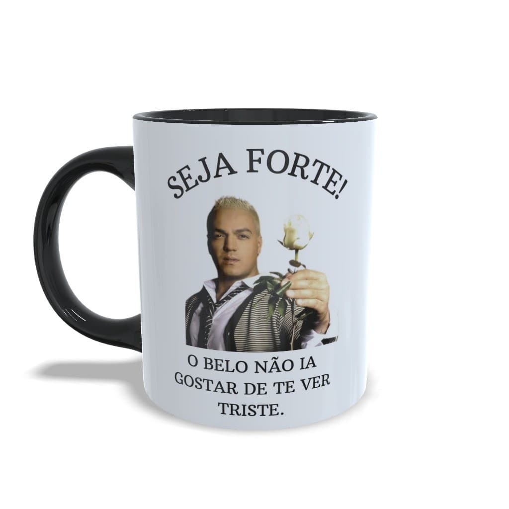 Caneca Belo meme seja forte branca e colorida mais vendidas