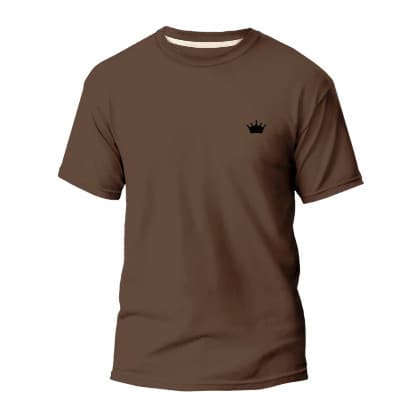 Camiseta Masculina Estampada Coroa Malha 100% Algodão Camisa Lançamento em promoção