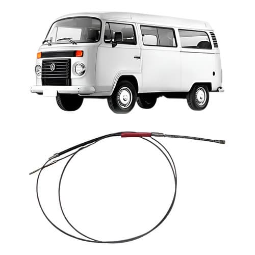 Cabo Freio Tuba 2980mm Kombi T2 2006 07 08 09 10 11 12 2013