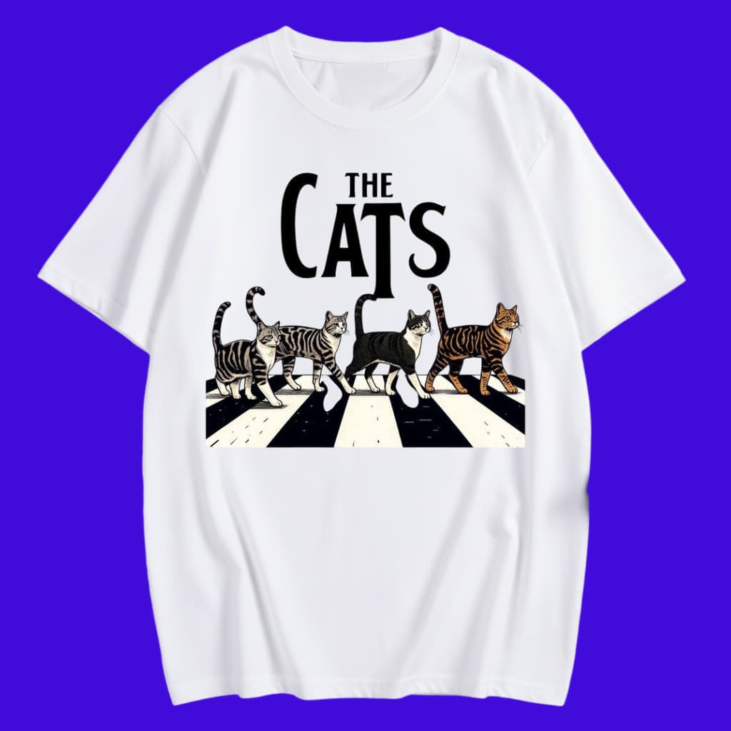 Camiseta  The Cats disponivel em Plus size Oversized Regular Engraçada Divertida  Meme de Gato Algodao