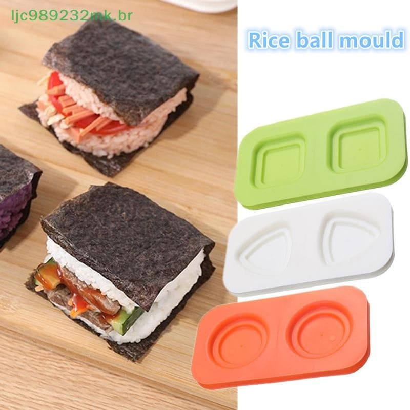 [MYBR] Molde Onigiri Para Hambúrguer De Arroz Bola Sanduíche Triângulo Quadrado Redondo Sushi Bento Caixa Kimbap Máquina