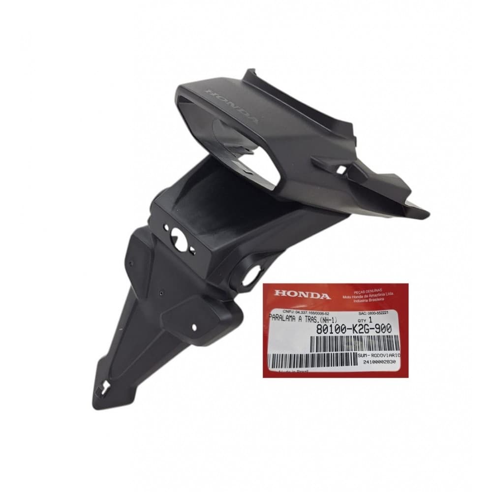 Paralama Suporte Placa Traseiro Moto Titan 160 Fan 160 Cg160 Start 2025 Original Honda 80100K2G900