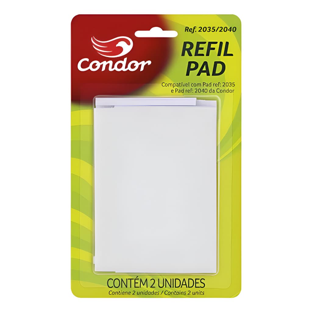 Refil Pad 2 Unidades Pintura Recorte Canto 2035/2040 Condor Verde