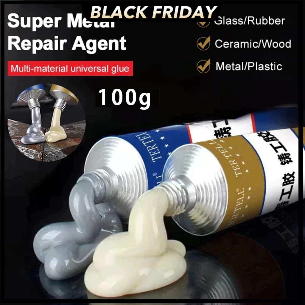 100g Cola para metal Cola De Reparo Industrial Soldagem A Frio Resistente Ao Calor Pasta De Metal AB