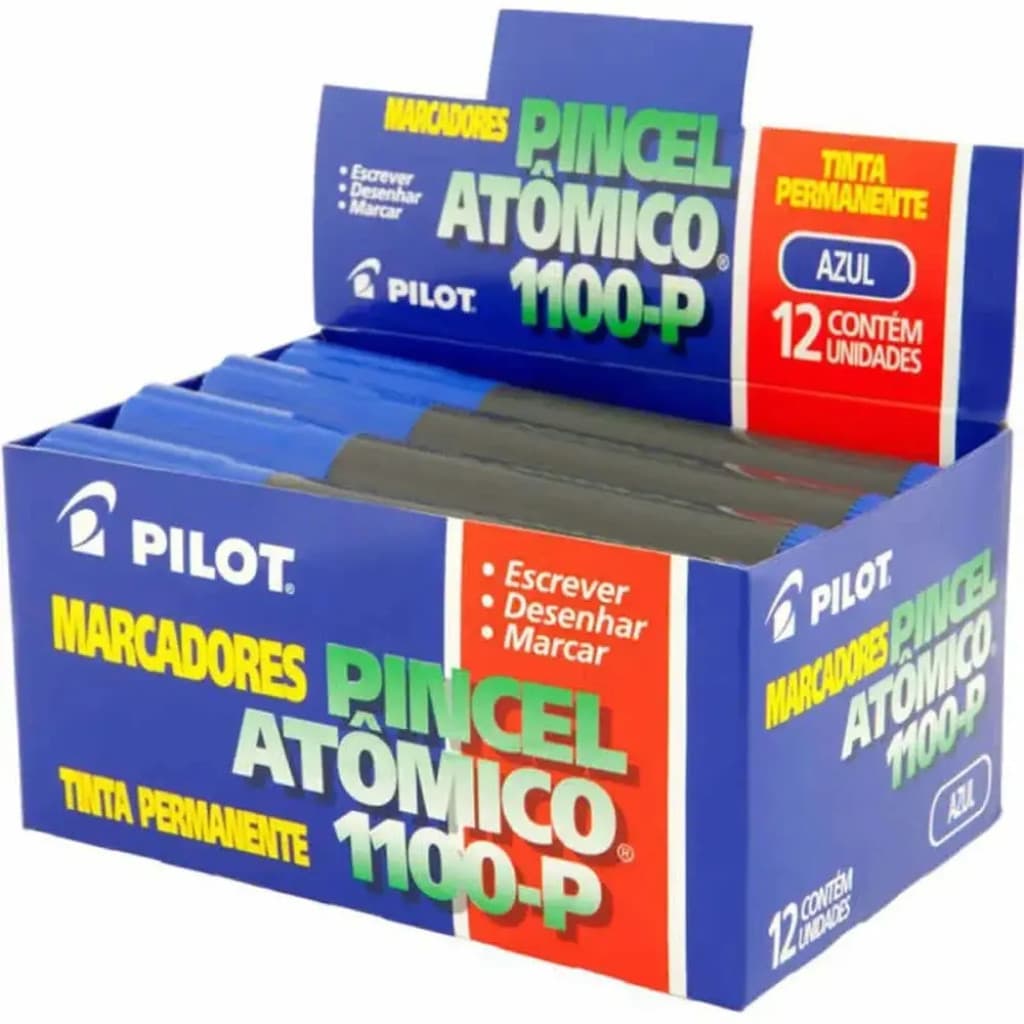 Pincel Atômico Azul 1100-P 12 Un. Pilot