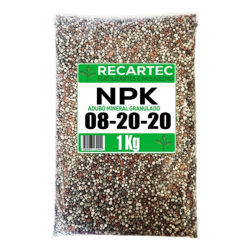 Adubo Fertilizante Npk 08 20 20 Plantas Flores Gramados 1kg