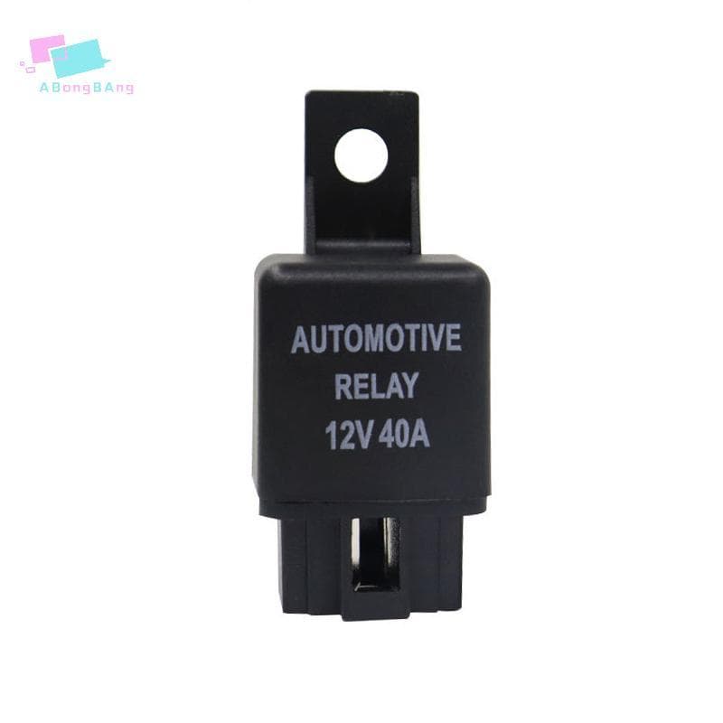 Relé Automotivo Abongbanghn 12V 4pin De Carro Com Terminal De Cobre Vermelho Preto Automático