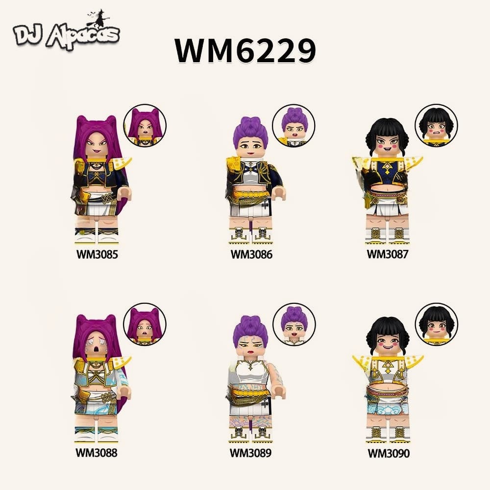 Blocos De Construção Figuras Brinquedo Colecionável WM3086 WM3087 WM3088