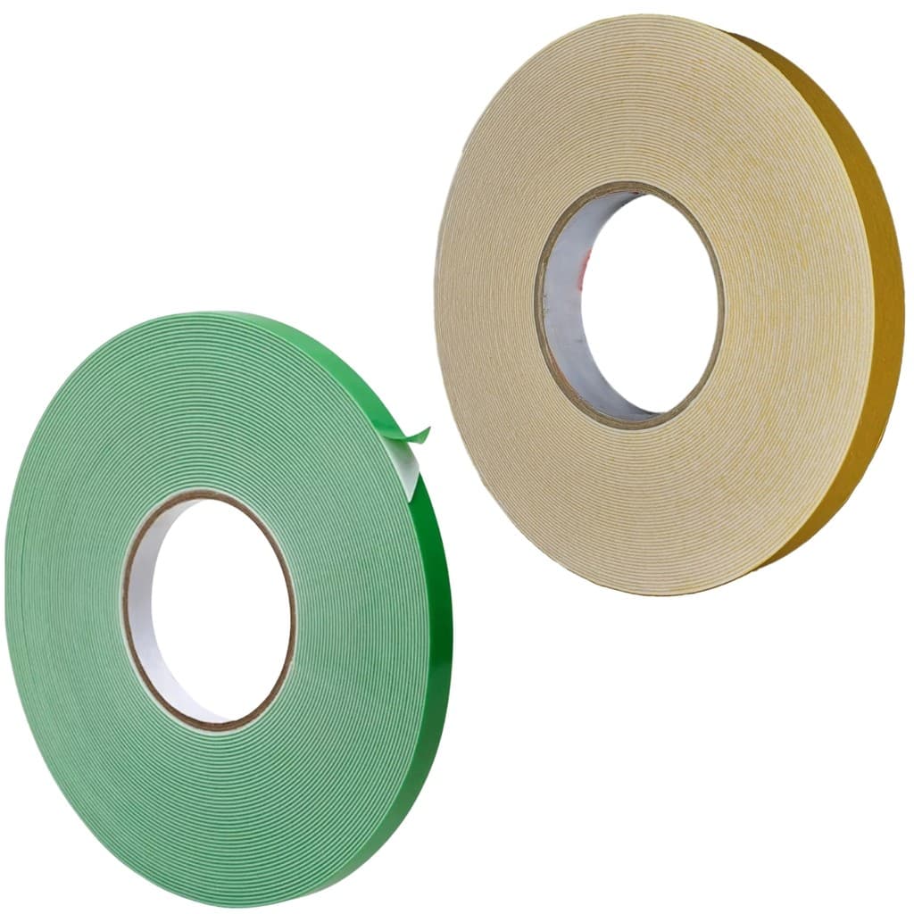 Fita Adesiva Dupla Face Transparente 19mmx20m + Fita Adesiva Dupla Face Espuma 19mmx10mm
