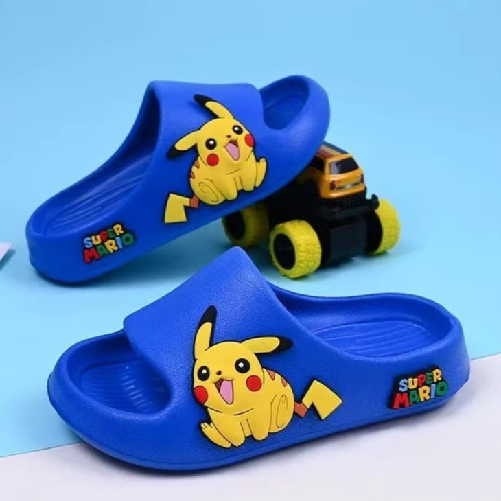 Chinelo Infantil Pokemon Personagem Garfield Toy Store Sonic Naruto Herois Sandália de dedo SLIM - LANÇAMENTO