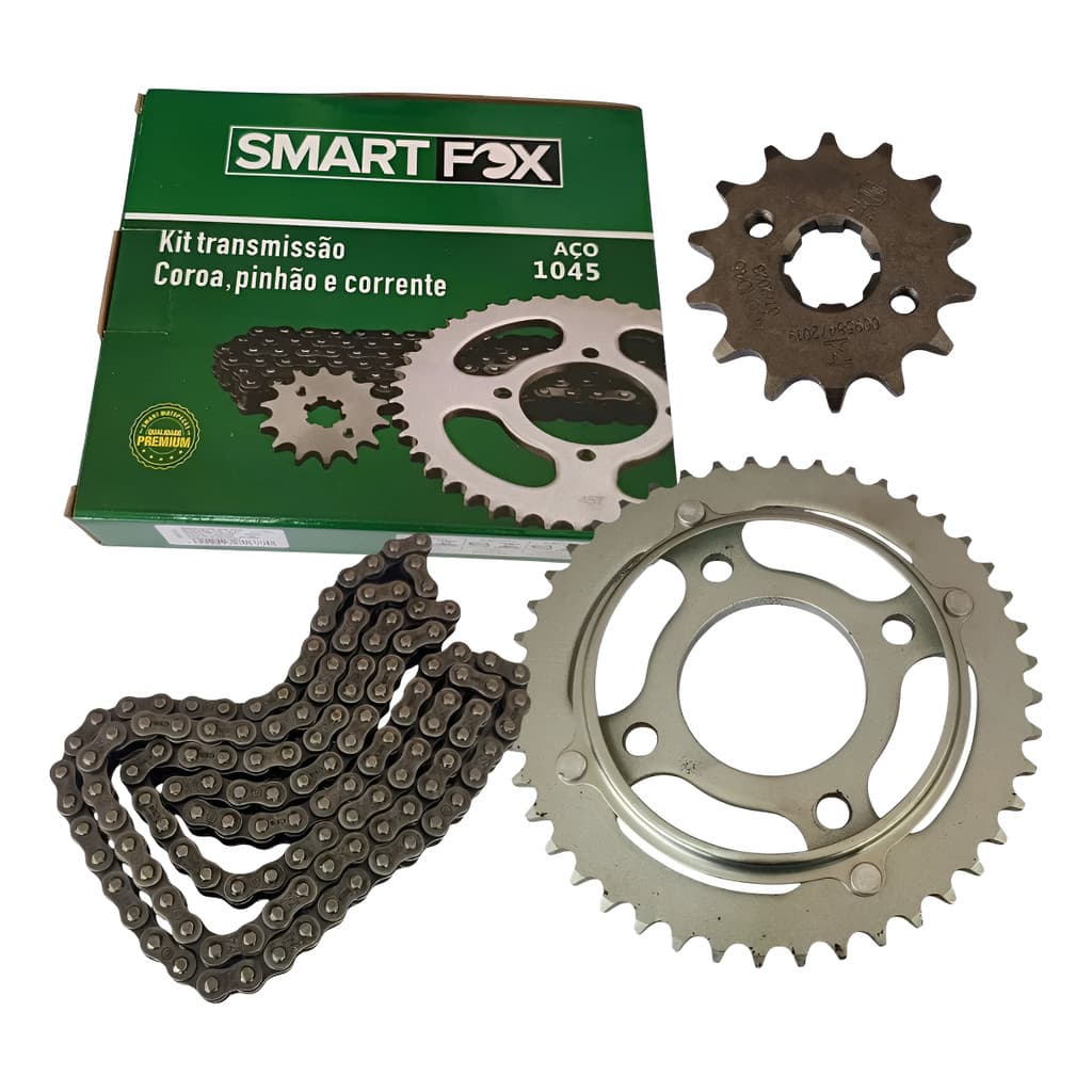 Kit Relaçao Transmissão Honda Cg 125 Fan 125 (09 A 13) Cinza-escuro