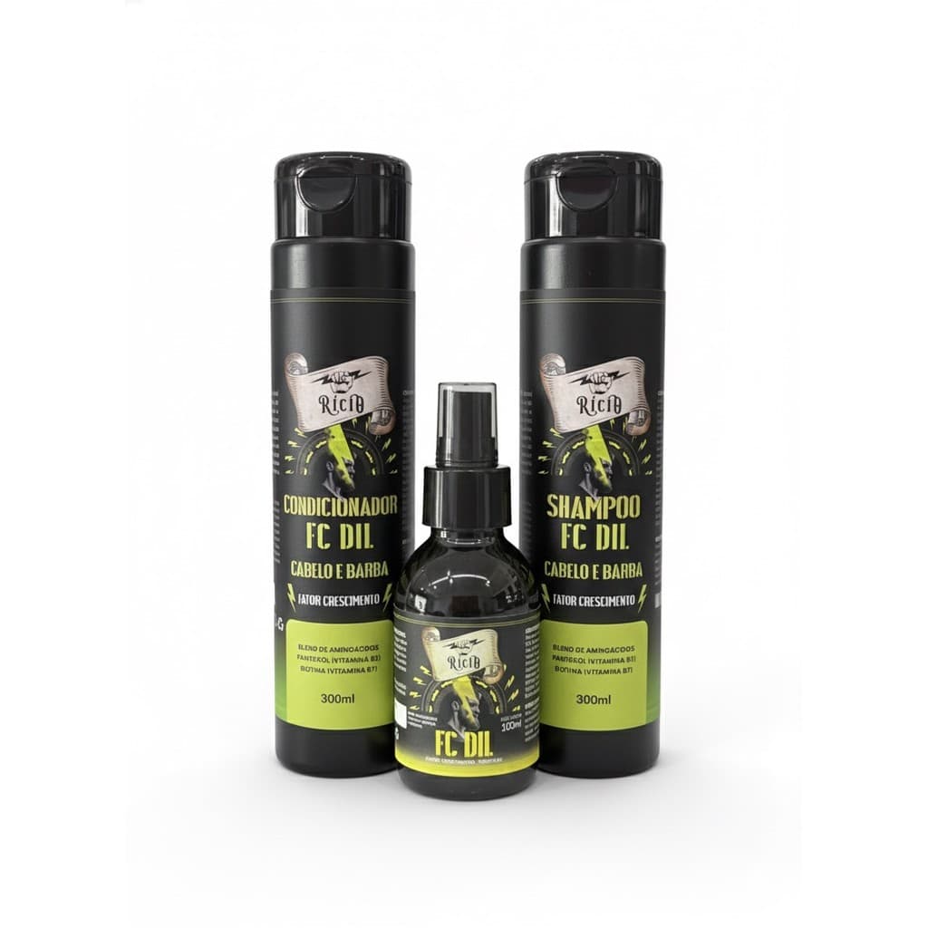 Shampoo e Condicionador + Tônico Fator de crescimento FC DIL