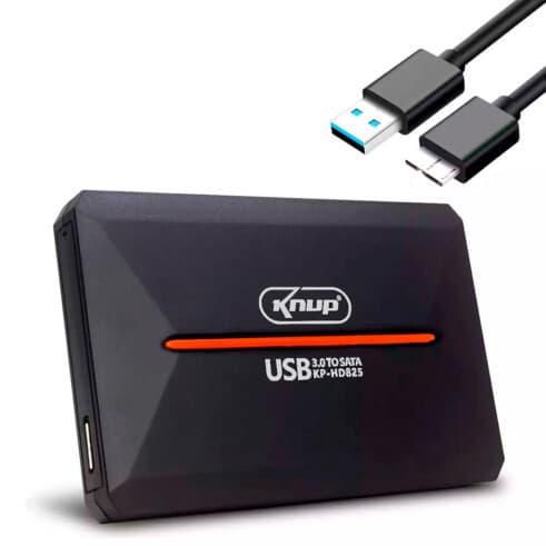 Case Hd Externo Usb 3.0 Para Hdd Sata 2.5 Ssd Plug And Play