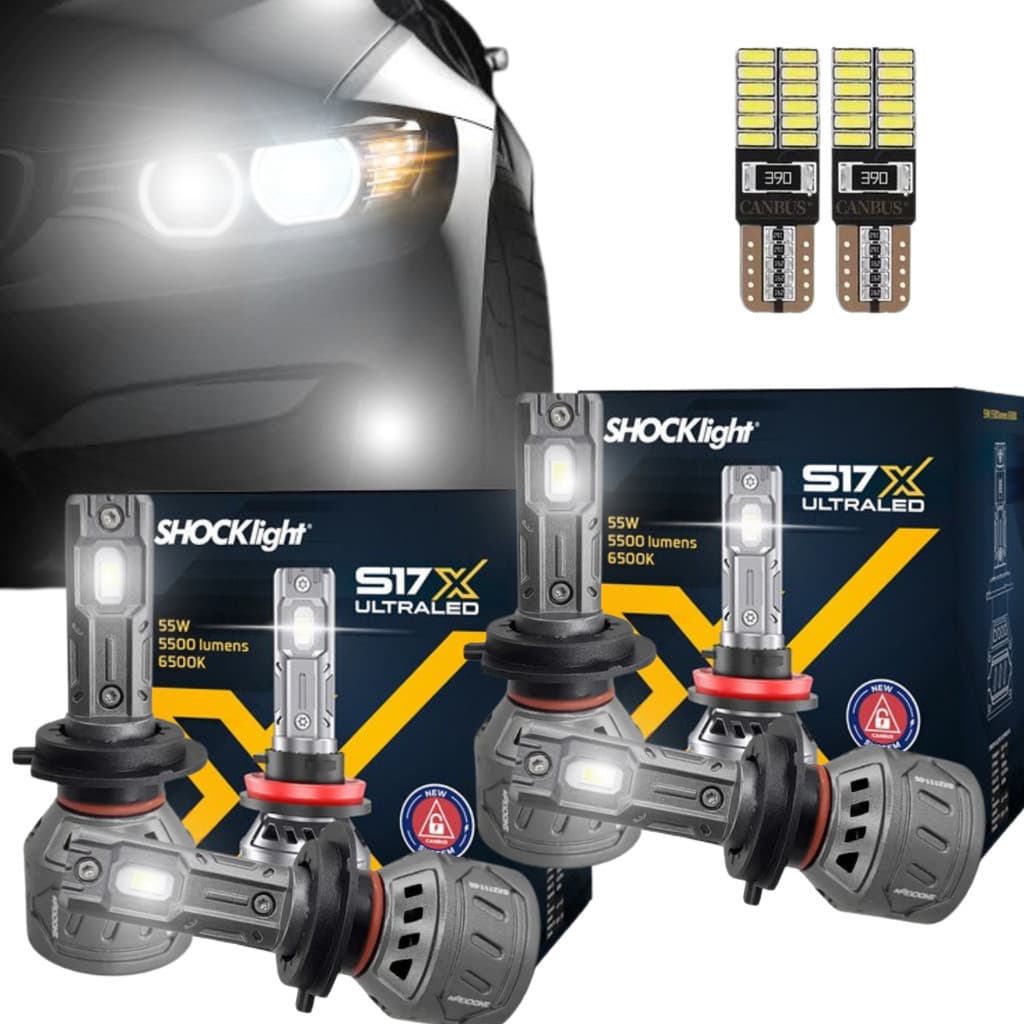Kit 4 Lampadas H4 Hb4 Farol Baixo E Alto Milha Ultra Led