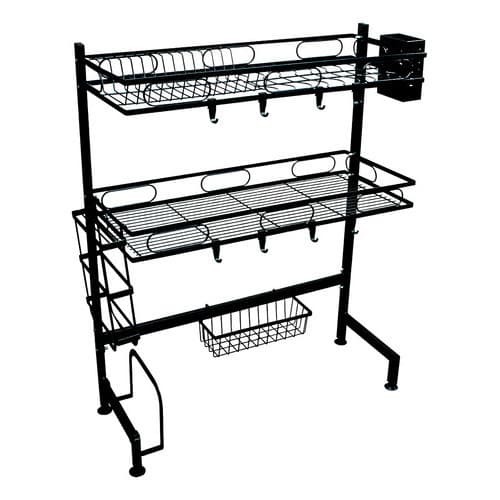 Cozinha Suspensa Modular Autossustentável Escorredor Kokay Preto