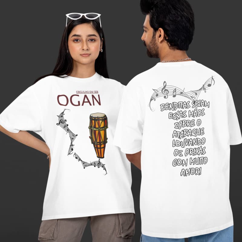 Camiseta  Orgulho Em Ser Ogan 100% Algodão 30.1 Premium Axé Umbanda Candomblé Envio Imediato