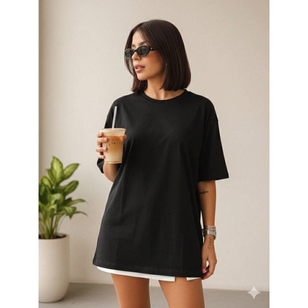 Max Tshirt Oversized 100% Algodão Premium Camisetão Tendencia Blogueira