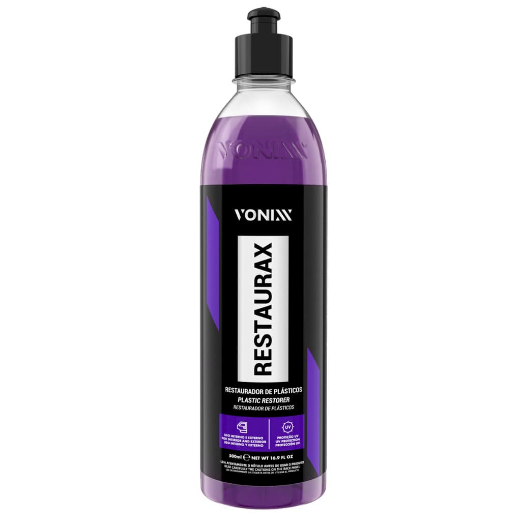 Restaurador De Plásticos Automotivo Restaurax 500ml Vonixx