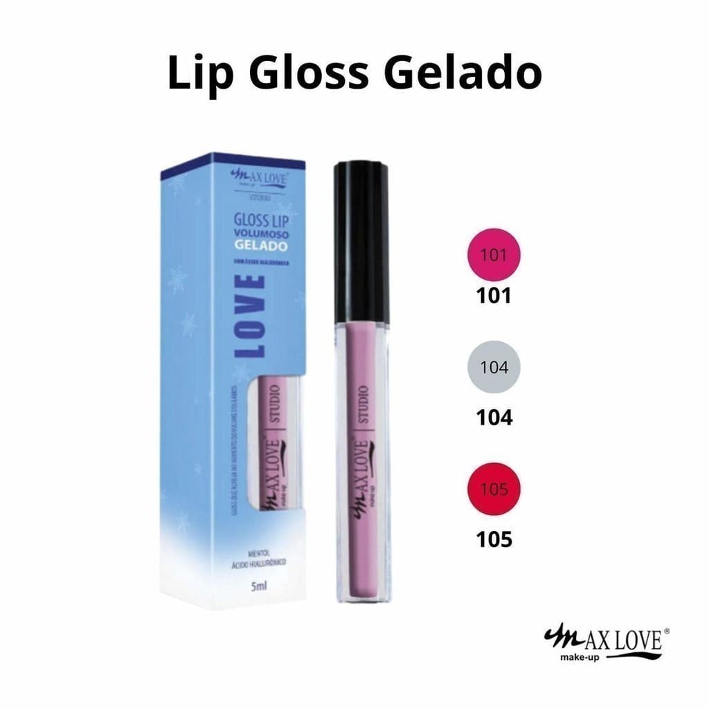 Gloss Lip Volumoso Gelado - Max Love