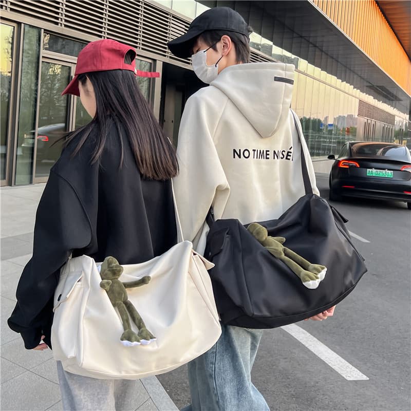 Bolsa de ginástica esportiva masculina, bolsa leve para bagagem, grande capacidade, viagem de curta distância, bolsa men