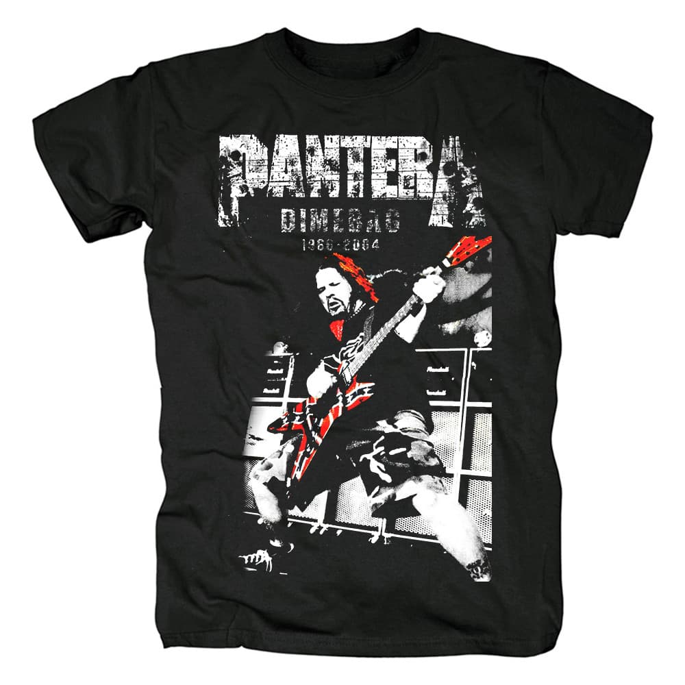 Music Soul Camiseta Unissex Pantera Guitarra Metal Alternativo Estampada Algodão Confortável Estilosa Divertida