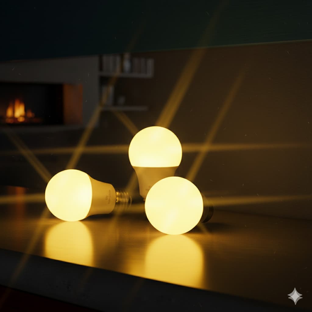 Kit 3 lâmpada de led 9W ou 7W 3000k Bivolt / iluminação/ lâmpada amarela / lâmpadas de led para casa