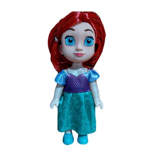 Boneca Princesa Ariel Menina cabelos vermelhos15cm Etitoys