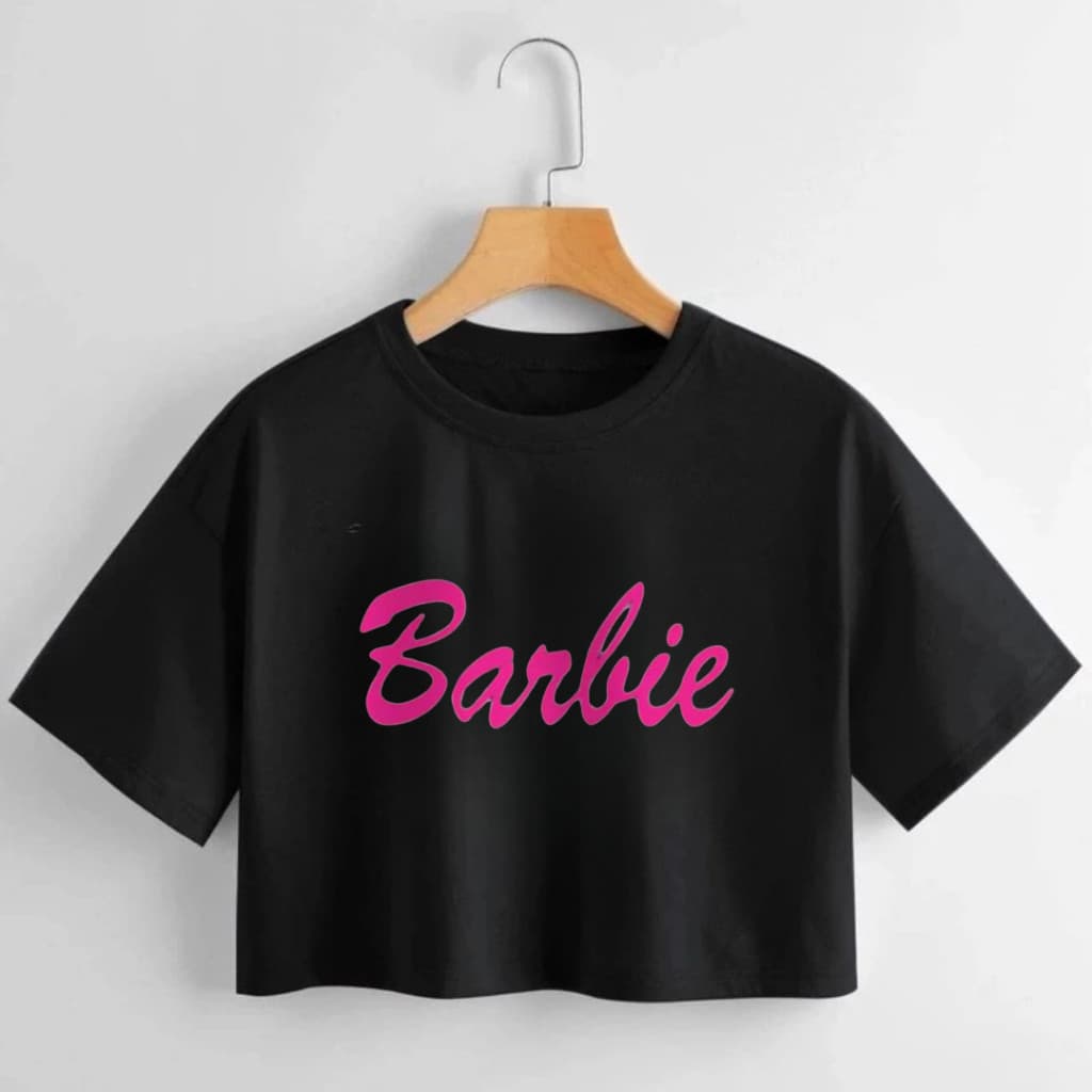 Cropped 100% Algodão Estilosa Moda Barbie
