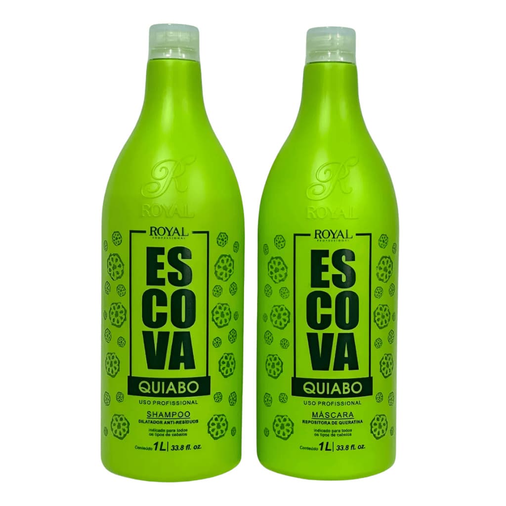 Kit Escova Progressiva Promax Quiabo - 2x1lt