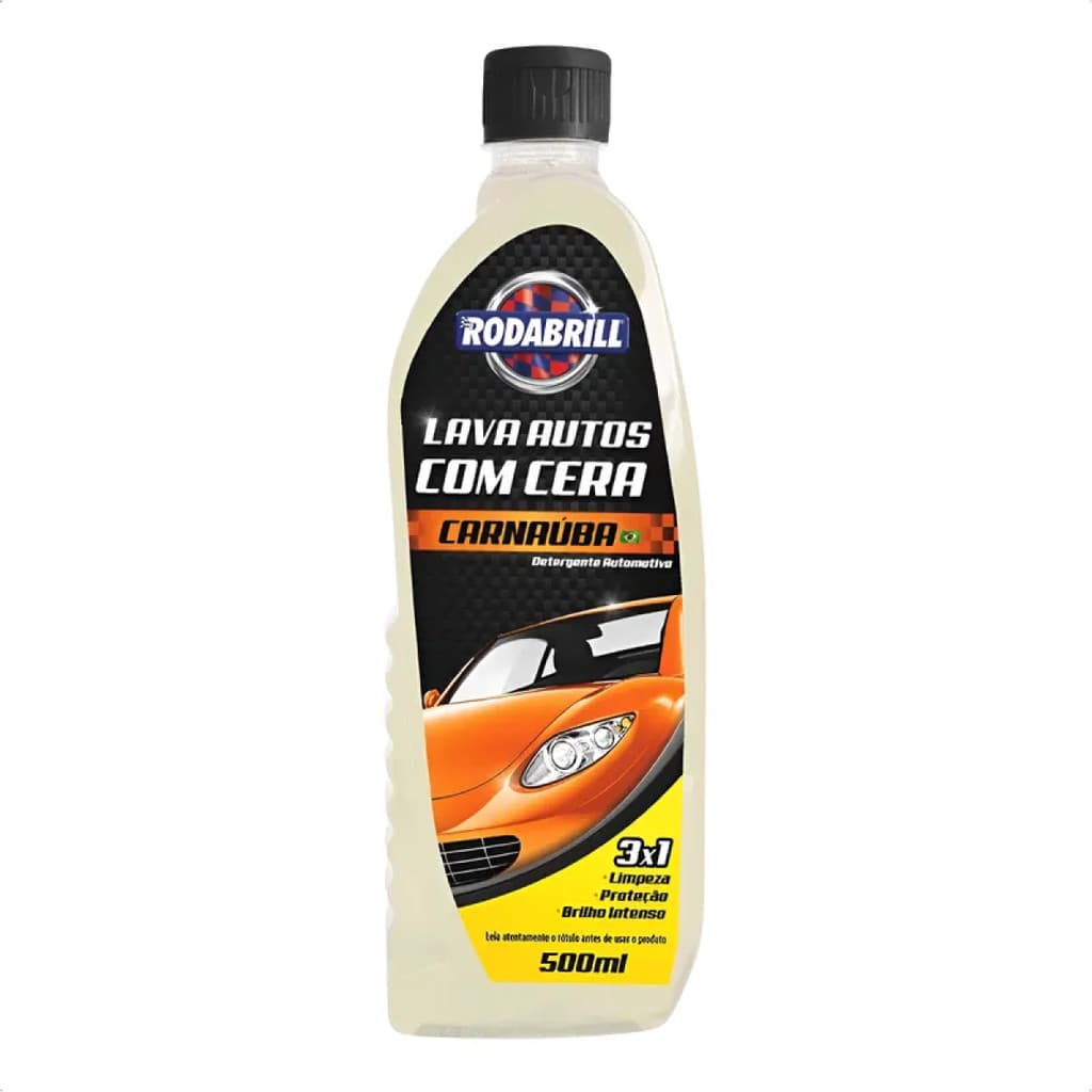 Lava Autos Com Cera Carnauba 500 Ml Shampoo Automotivo