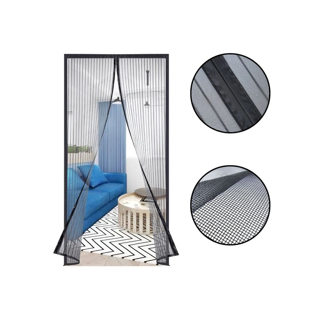 Tela Mosquiteiro Magnética Fortmesh 90x215 Cor Preto/Black