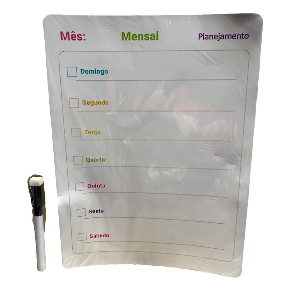 Planner Quadro Lousa Mes  Magnetico Ima De Geladeira  Novo