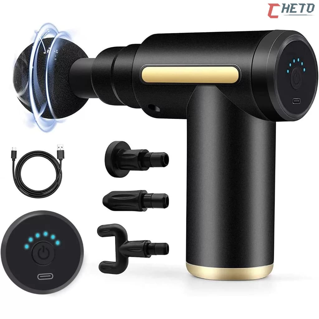 Massageador Elétrico Alta Frequência Profissional Muscular Massagem Massagem Gun