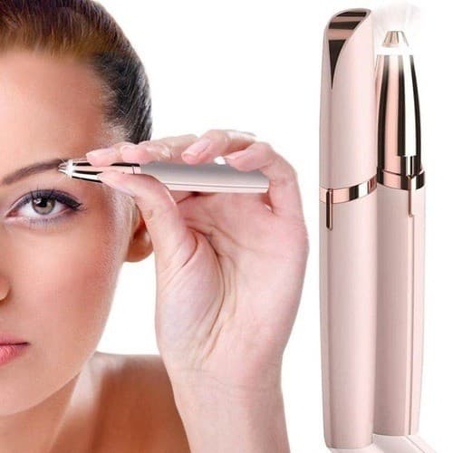 Depilador de Sombrancelha Buço Nariz Orelha Rosto Facial Elétrico Tira Pelos USB Recarregável Profissional Portátil-2