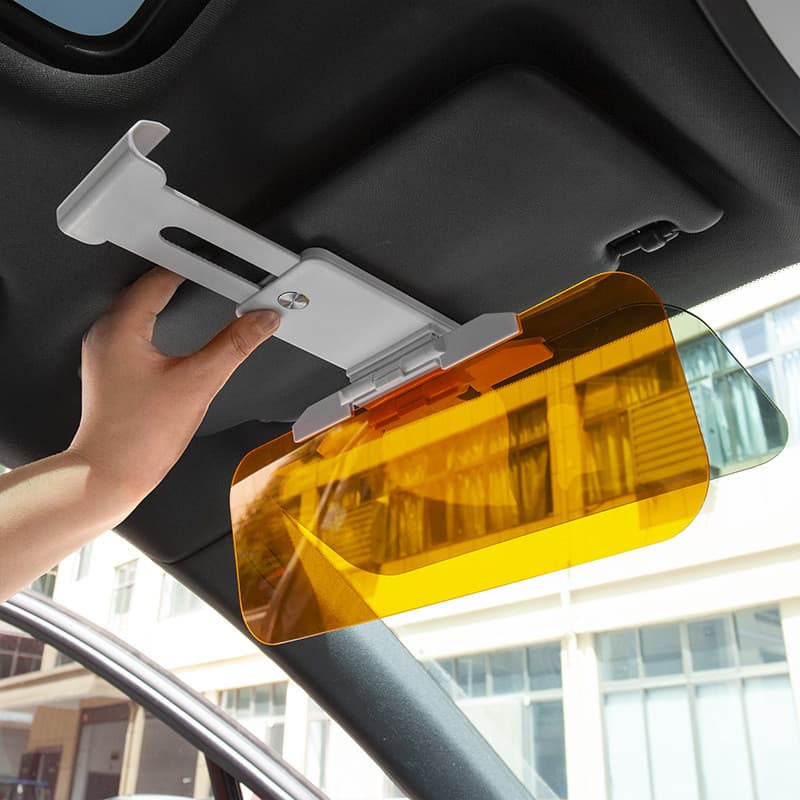 Viseira De Sol Do Carro Anti-Reflexo Deslumbrante Sombra Bloqueador UV Polarizado Pára-HD Visão Segurança Condução À Noi