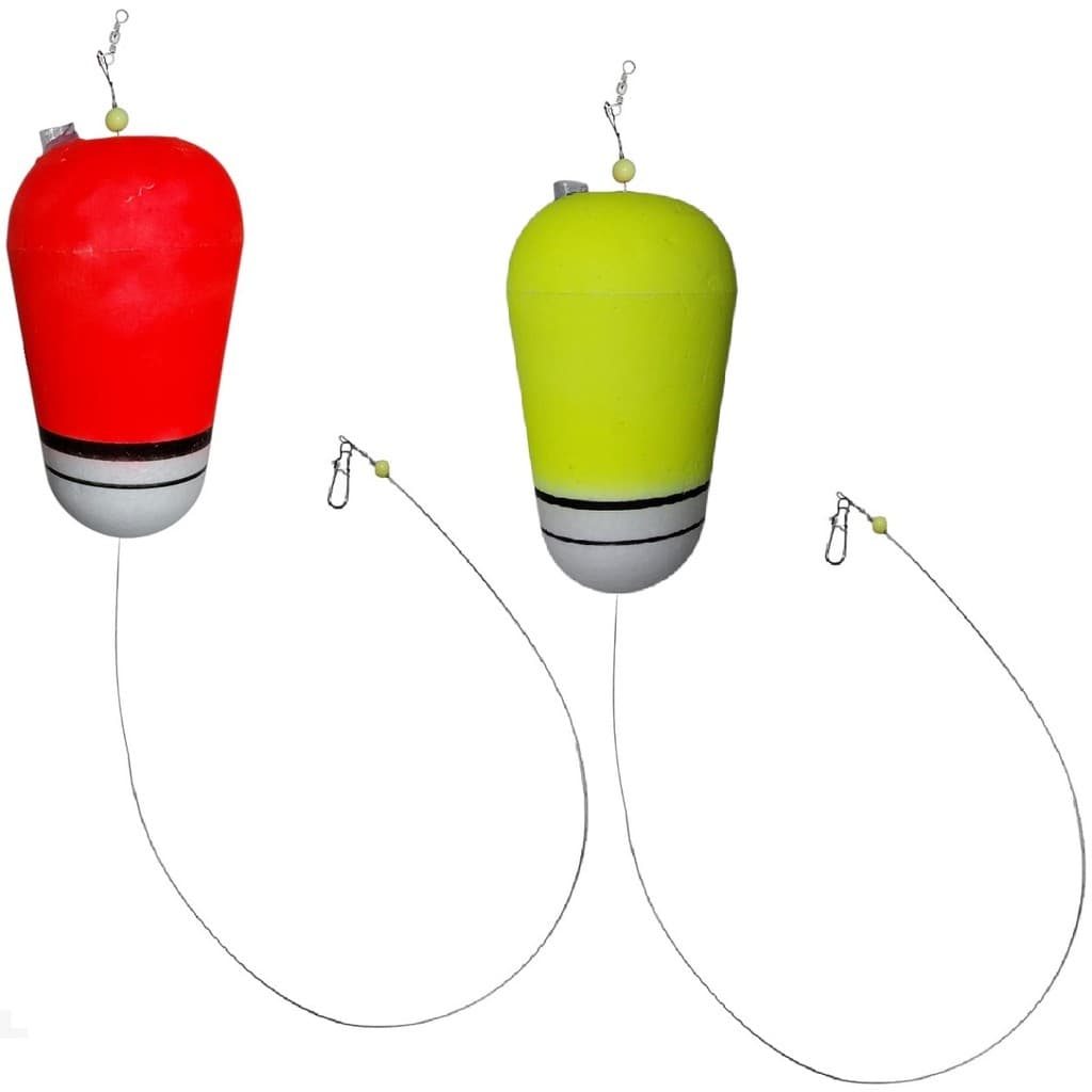 kit 2 Boia prejereba c/ chicote snap girador pesca alto mar