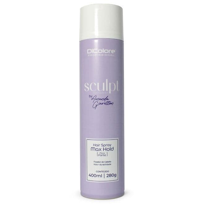 DIColore Spray Fixador Mega Forte Max Hold Maior Durabilidade Sculpt Penteados 400ml I 280g