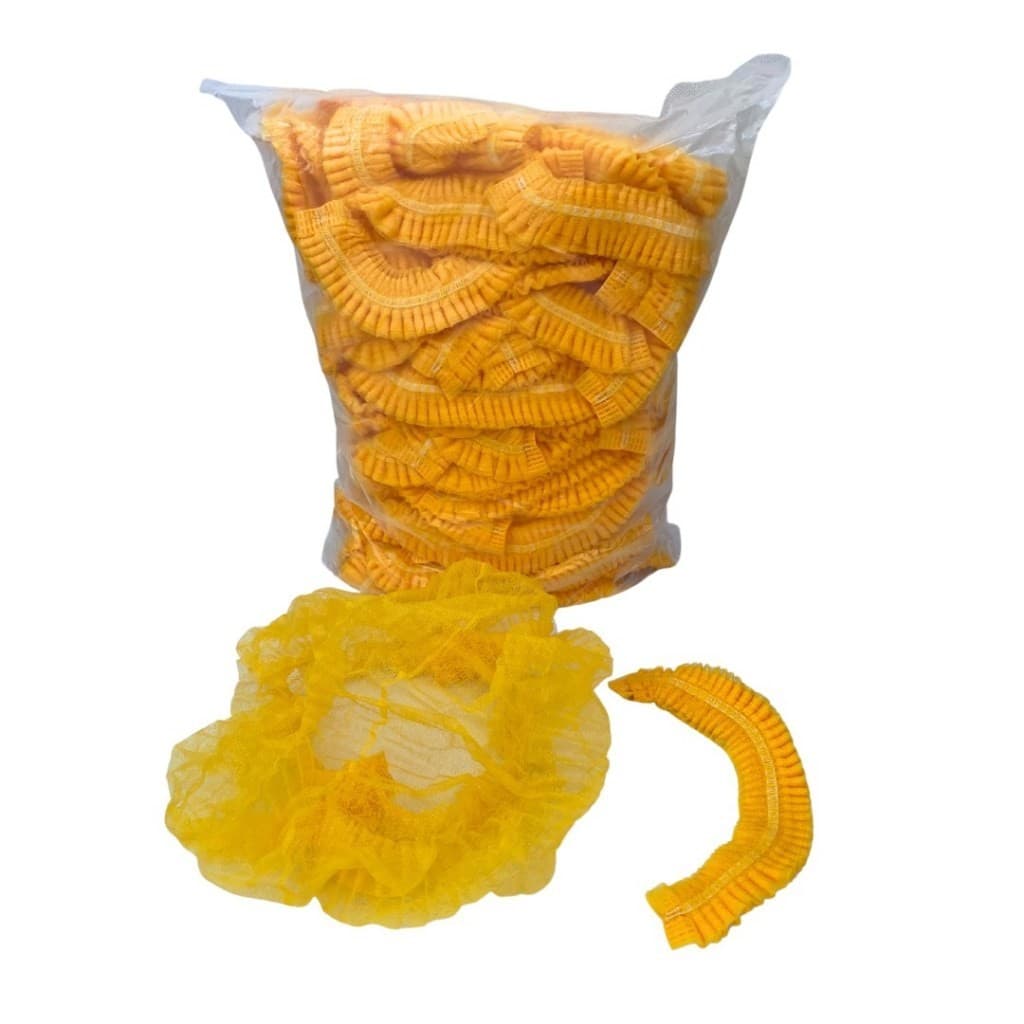 Touca Descatavel em TNT - Amarelo 300un - c/ Anvisa